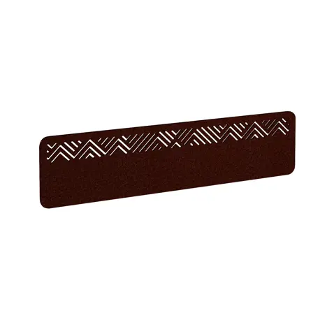 Chevron Acoustic Desktop Screen - 1600mm - Maroon